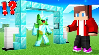 JJ used DIAMOND LASER TO UPGRADE Mikey in Minecraft! (Maizen)