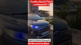 FordEcoSportTitaniumDiesel2015Owners2Price4.25L financeavailable#usedcarsinranipet#preownedcars#ford