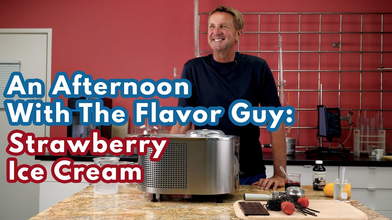 Afternoon With the Flavor" Strawberry Ice Cream with Concentrates