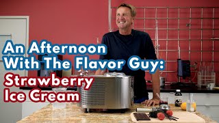 Afternoon With the Flavor Strawberry Ice Cream with Concentrates