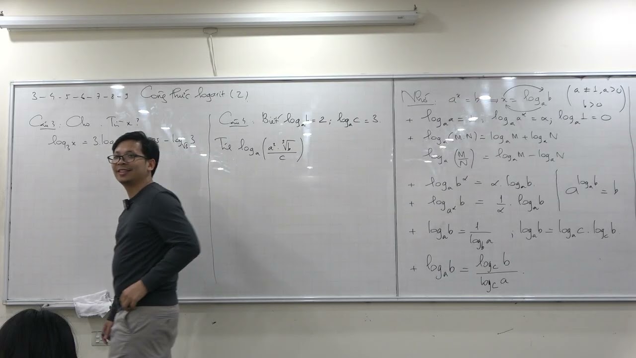 Đại 11 (2009) Công thức logarit 2