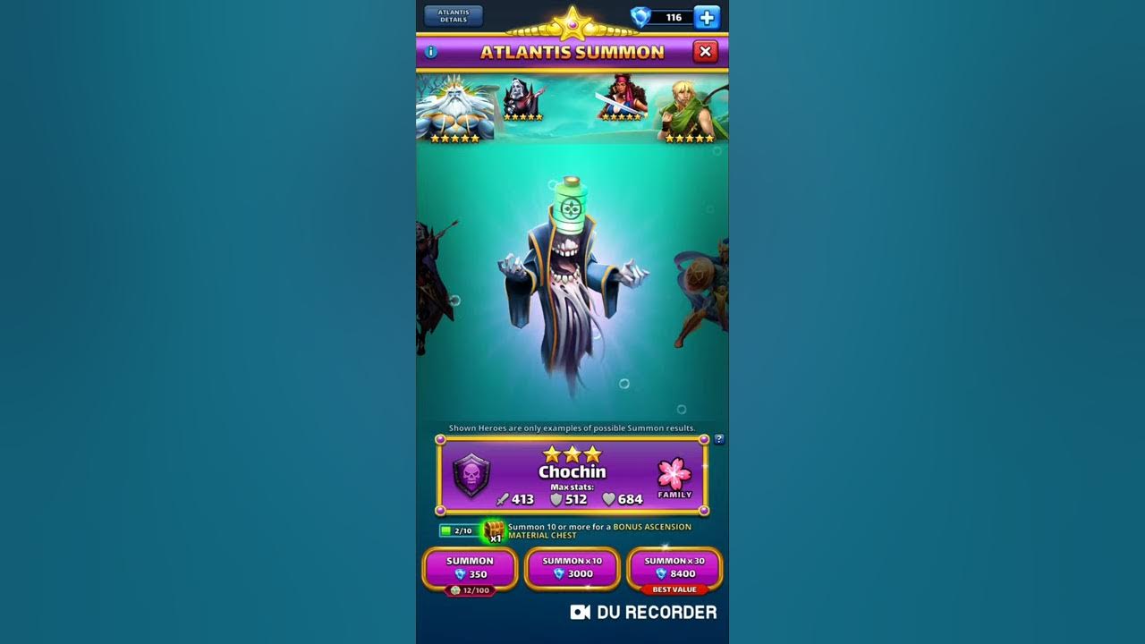 Empires & Puzzles Bonus ascension item chest at Atlantis gate (June