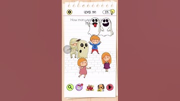 Brain Test All Star Level 191 Answer | How many real ghosts are there?
