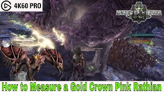 Monster Hunter World - How To Measure A D Crown Pink Rathian