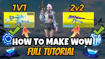 Make to Make 1v1 & 2v2 WOW Map in PUBG Mobile 2025! (Easy Tutorial) Make 1v1 2v2 WOW Map & Earn