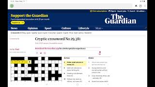 Guardian Cryptic Crossword (Monday, 13 May 2024)