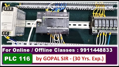 OMRON PLC - INPUT/OUTPUT WIRING & PROGRAMMING WITH PRACTICAL IN HINDI BY GOPAL SIR | P116