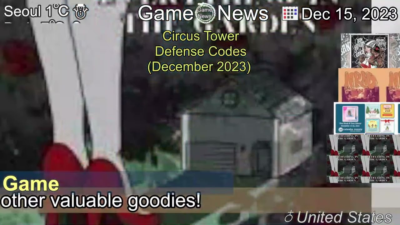 Circus Tower Defense codes December 2023