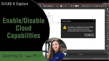 Enable and Disable Cloud Capabilities in OrCAD X