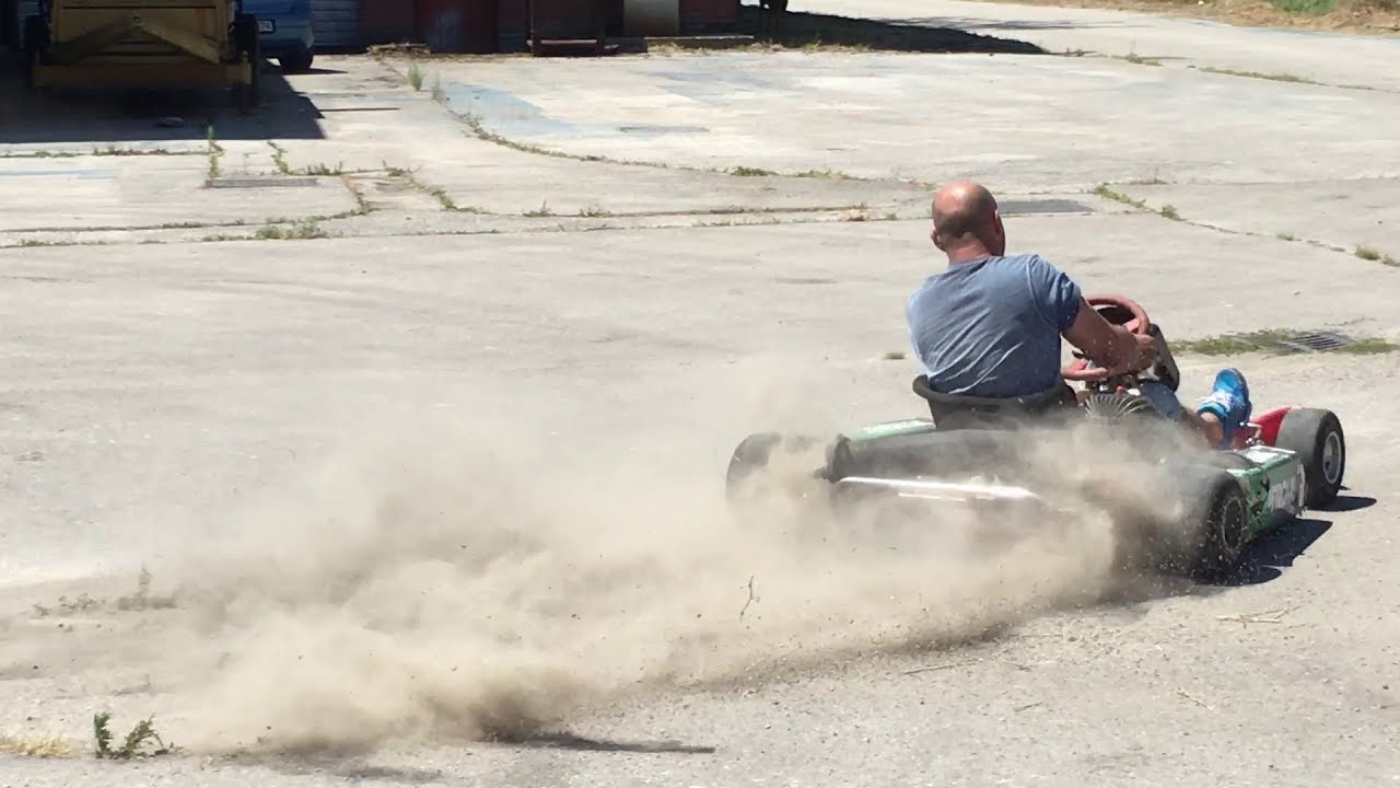 CRAZY GO KART FAST RIDING INSANE DRIFT YouTube