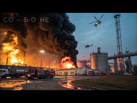 'Срочно! Украинский дрон уничтожил нефтехранилище в Сочи – кадры пожара!'