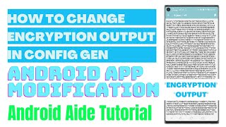 How to Change the Encryption Output of Our Config Generators #appdevelopment #androidtutorial screenshot 5