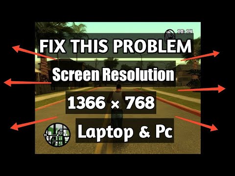 GTA San Andreas full screen resolution fix 1366x768 - YouTube