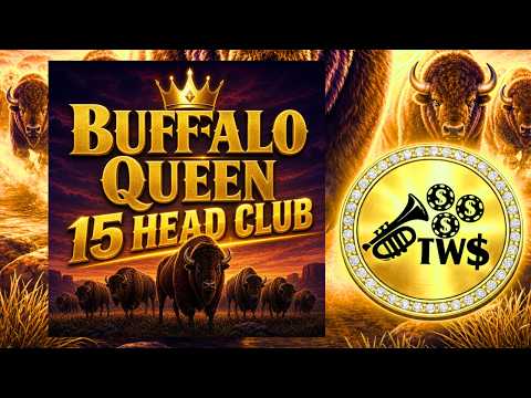 Buffalo Queen 👑 + 15 HEAD CLUB! Huge WIN on 75 cents👑👑 #viral #fun #travel