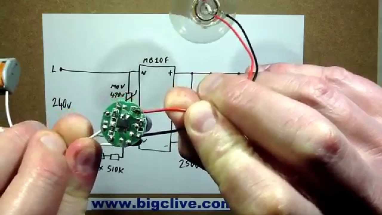 Teardown of novel glass 1.6W LED lamp with flat COB ... led light wire diagram 3 