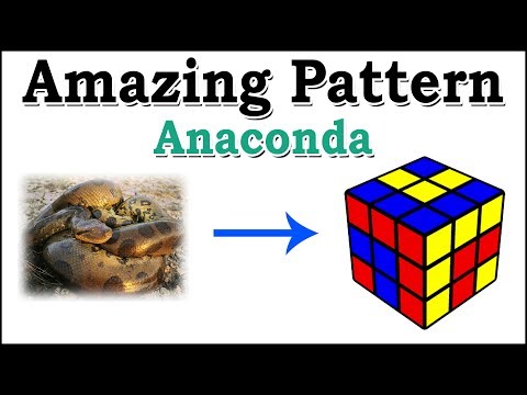 Amazing Pattern with Anaconda in 4x4 Rubiks cube  | Sarath