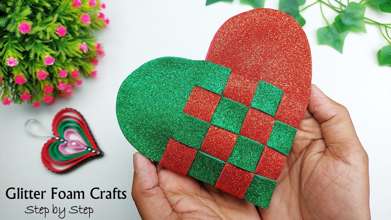 DIY Glitter Puffy Paint to Make Valentine's Day Hearts - FSPDT