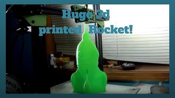 3D printed rocket timelapse (Huge!)