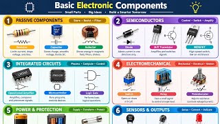 Basic Electronic Components Explained | Resistor, Capacitor, Diode, Transistor, MOSFET & IC live