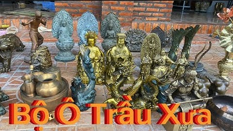 🔴🔴 Bộ Ô Trầu Xưa _ Tượng Đồng Xưa _ Tượng Đồng Cũ _ Linh Vật Bằng Đồng. Tối 9/5 #đồcổcầnthơ #đồcổ