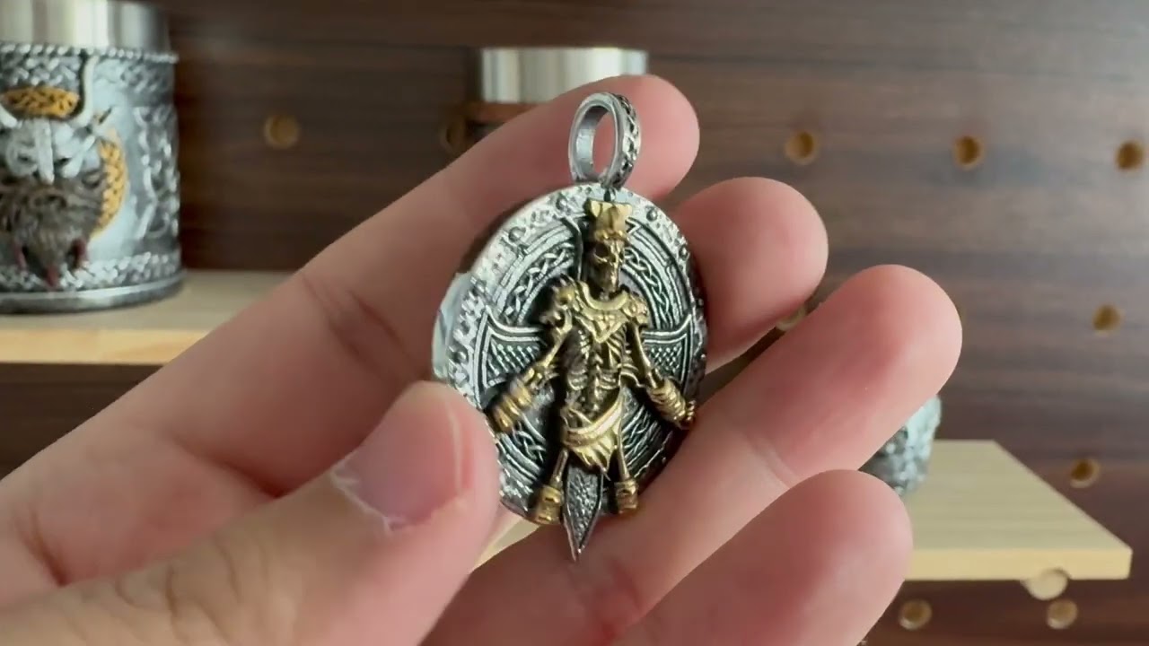 Undead Warrior stainless steel pendant