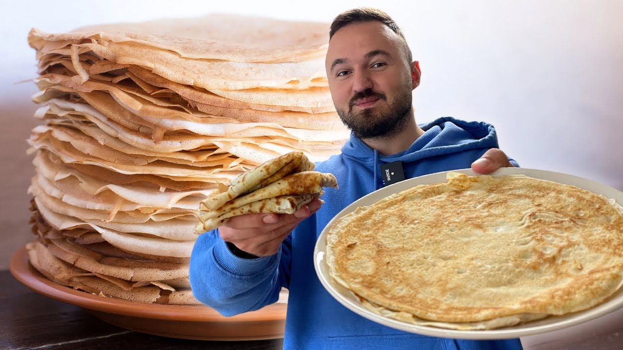 Geschmack meiner Kindheit ! Russische Pfannkuchen / Blini - YouTube