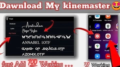 how to add custom fonts in kinemaster🔥🔥|Kinemaster mai Stylish Custom Fonts ko kaise add kare