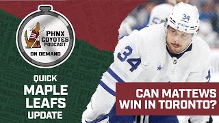 Can the Toronto Maple Leafs win the Stanley Cup & is Auston Matthews' future in Toronto guaranteed?
