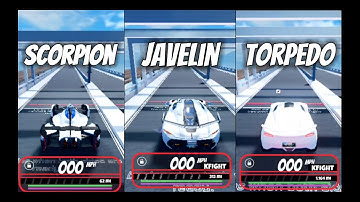 Scorpion VS Javelin VS Torpedo 2025 The Fastest Speed Test in Roblox Jailbreak