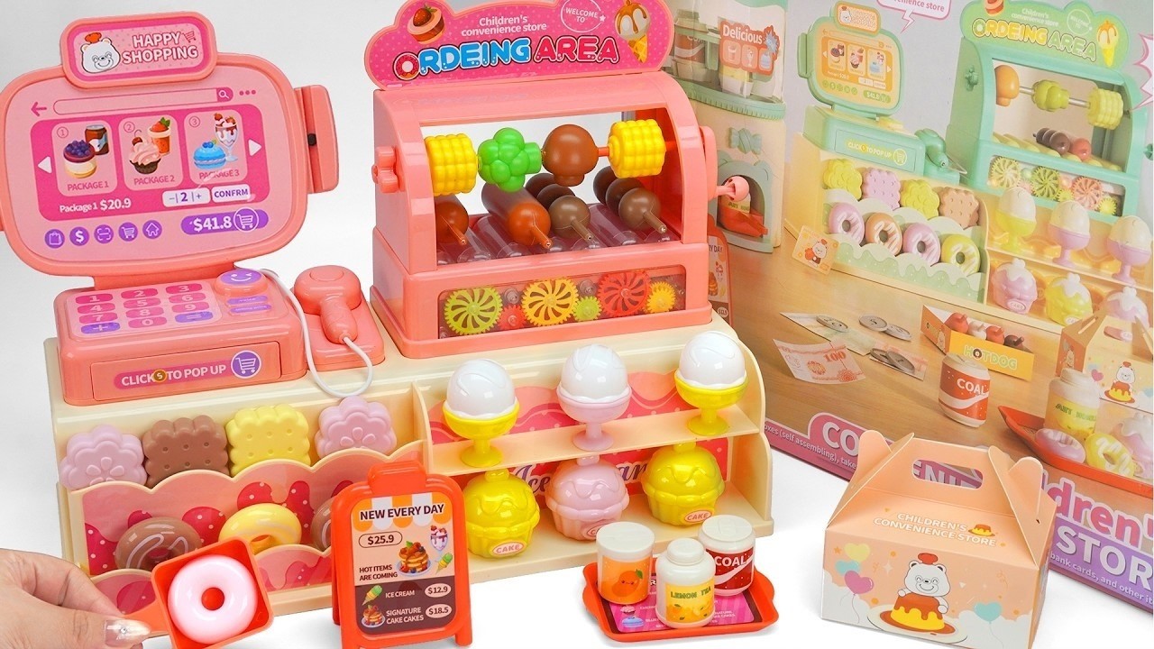 Ultimate Colorful Skewers Stall, Satisfying Unboxing Dessert Toy Review | Chacha Toys ASMR