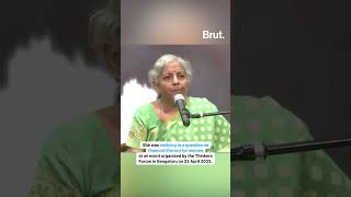 Listen up, ladies! FM Nirmala Sitharaman shared words of wisdom on financial independence.