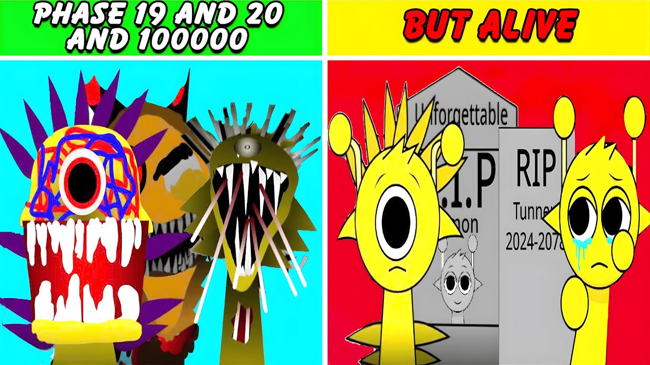 Incredibox Sprunki: Phase 19 And 20 And Phase 100000 Mashup But Alive Version (Best Mod)