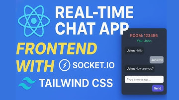Real-Time Chat App Frontend using React + Socket.io | Tailwind CSS | Part 2