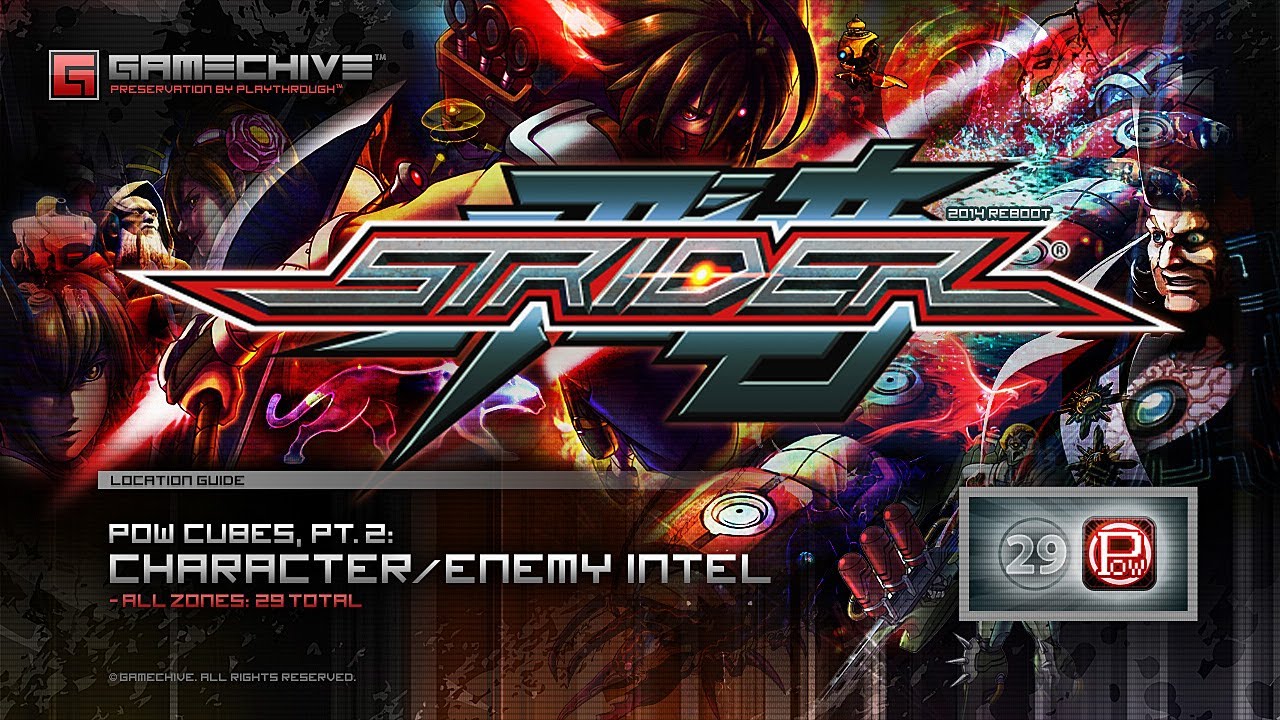 Strider [2014] (POW Cubes, Pt. 2/5: Character/Enemy Intel Locations, 29 Total) PS4 Gamechive
