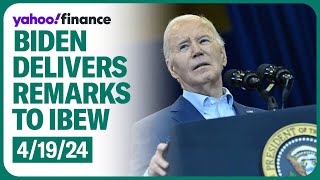 LIVE: President Biden delivers remarks to IBEW