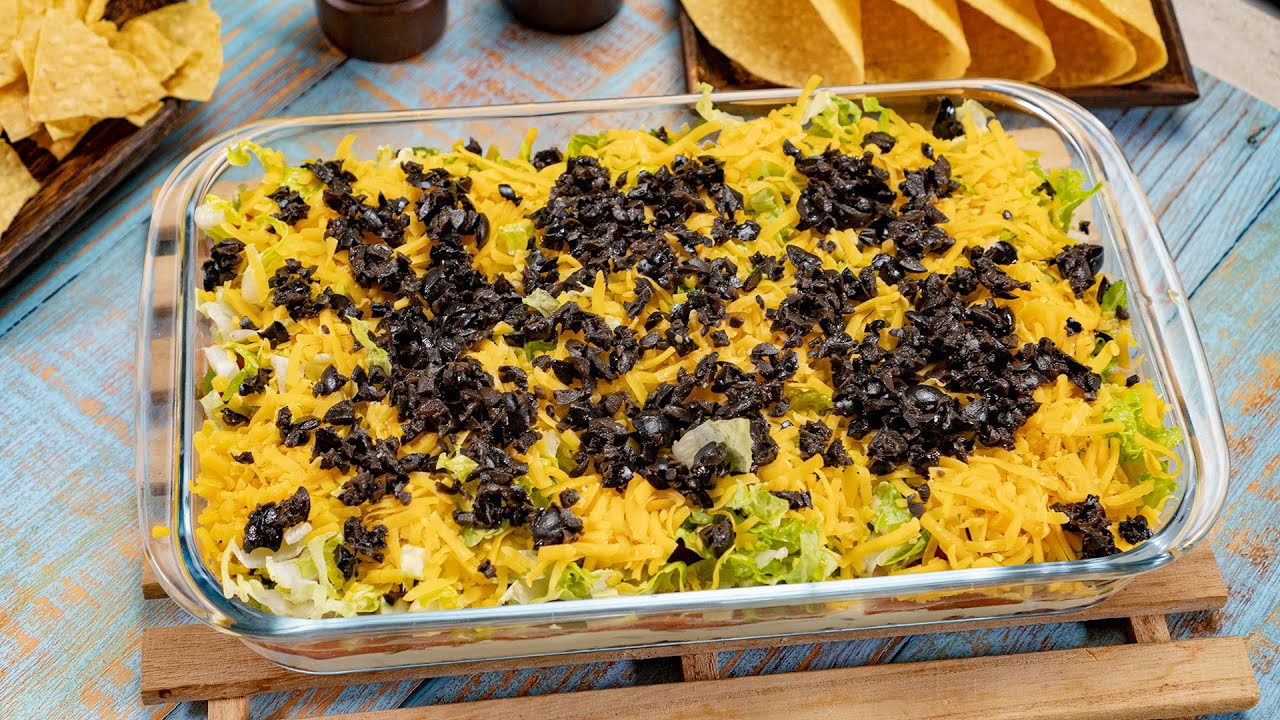 Quick And Simple SEVEN LAYER TACO DIP YouTube