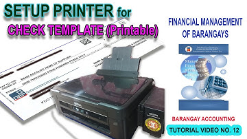 PRINTABLE AND EDITABLE CHECK TEMPLATE | BARANGAY ACCOUNTING