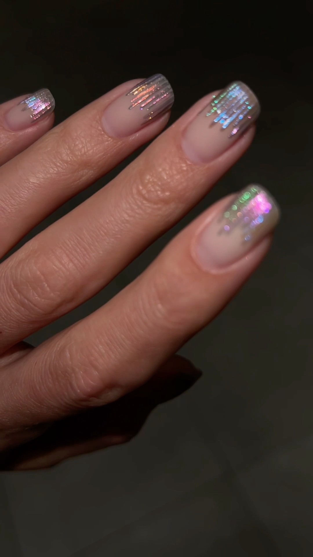 Finished salon nail design