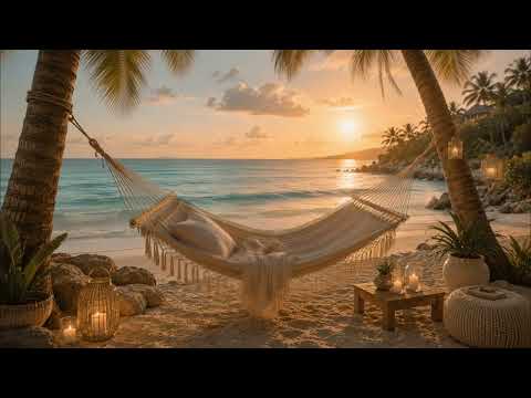Sunset Hammock Lounge Music | Relaxing Beach Ambient Podcast ~ Chillout Music for Stress Relief 🌅