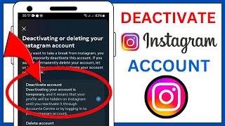 How To Deactivate Instagram Account (2024)| how to disable Instagram account