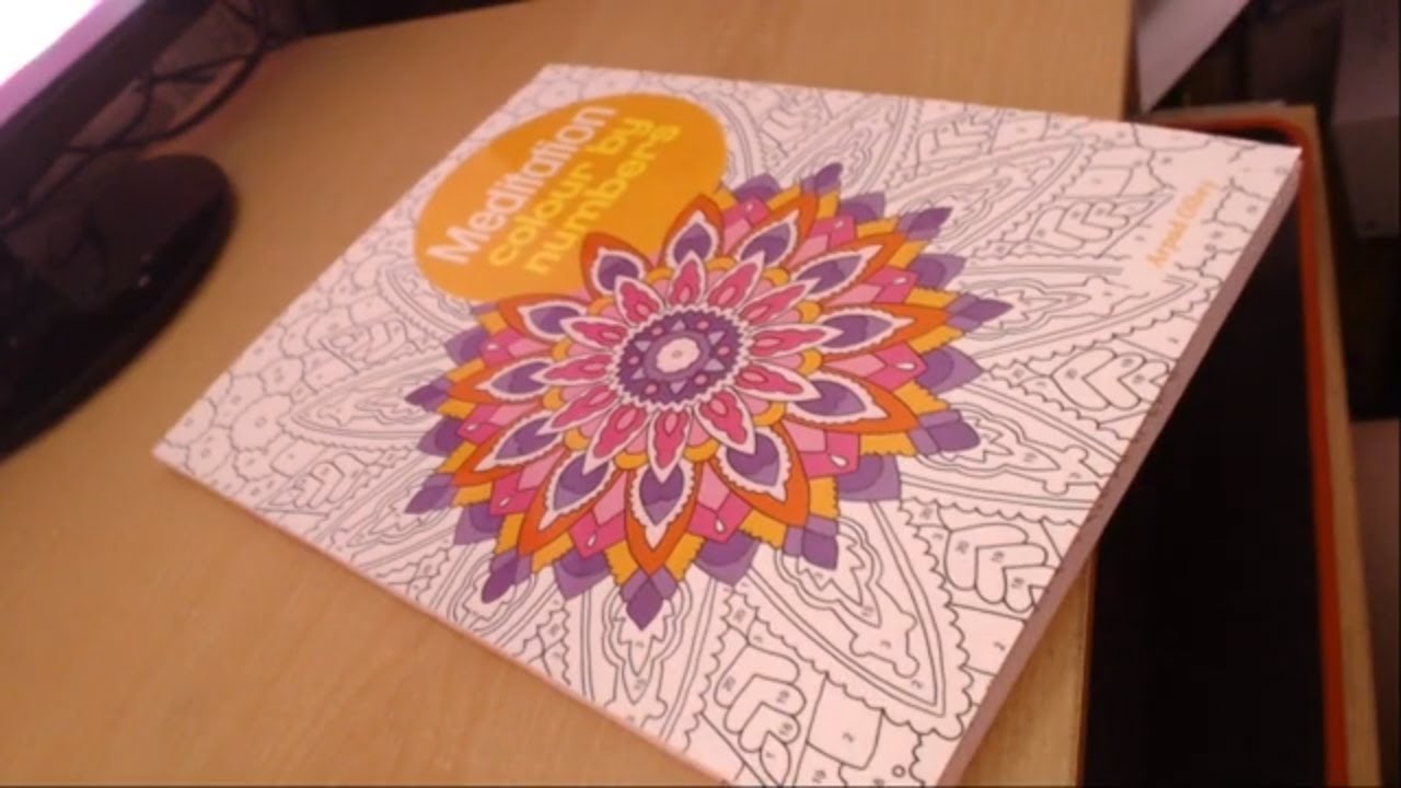 Meditation Colour by numbers book flip-thru - YouTube