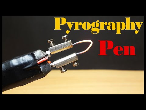 How to make Pyrography pen - wood burning machine