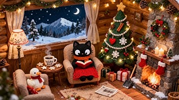 Winter Jazz Lofi with Rain Sounds for Study, Focus & Relaxation | Cozy Night Music