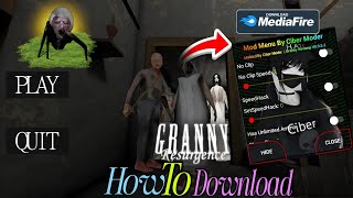 How To Download Granny 1.8 MOD MENU Granny trapped Spider Angelina Download apk mod menu  screenshot 1