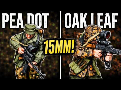15mm Waffen-SS Camo Made EASY! | Pea Dot & Oak Leaf Painting Guide - Flames of War