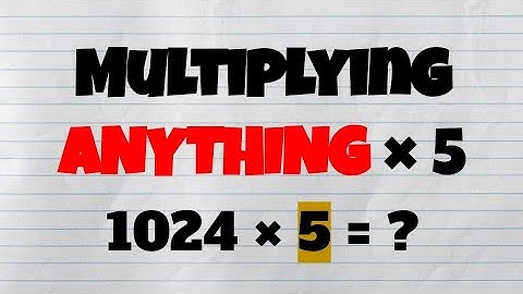 UIL Number Sense Tricks | Multiply ANYTHING by 5 Quickly