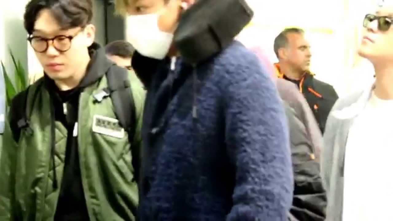 20151022 BIGBANG @ MEL Airport off to HKG