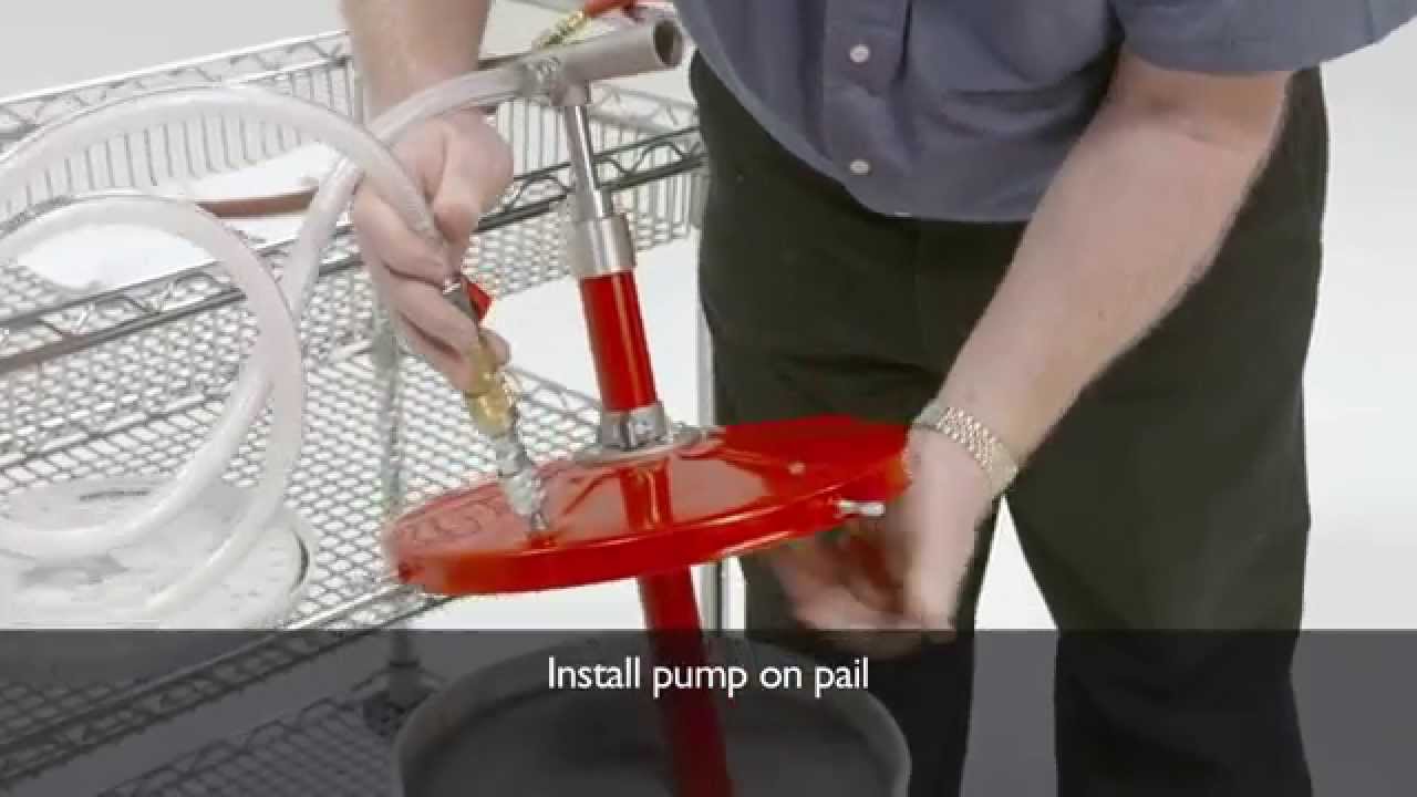 Installation using the MULTI SEAL 5 gallon pail pump 