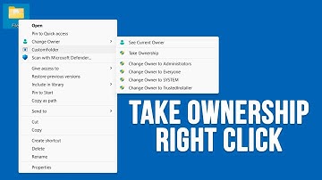 How to Add a View Ownership and Take Ownership Right Click Context Menu Item