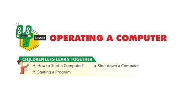 Class-2 | Chapter-4(Operating a Computer){«Part-1»}